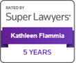 Kathleen Flammia - 2020 Super Lawyers- 5 year badge