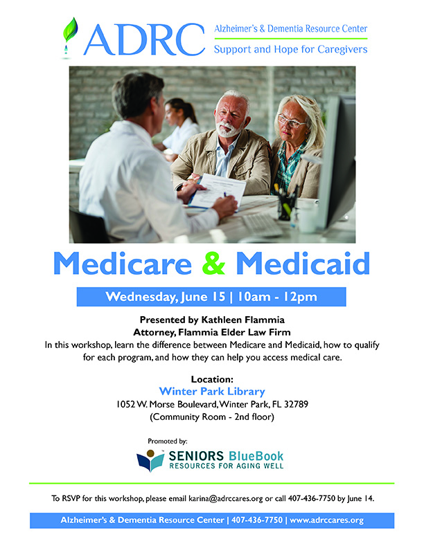 Medicare & Medicaid Workshop Flyer